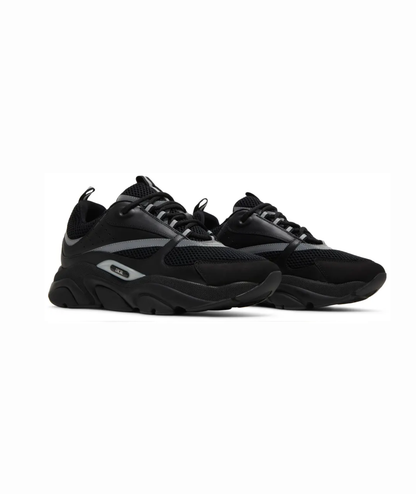 B22 Black Reflective Sneakers