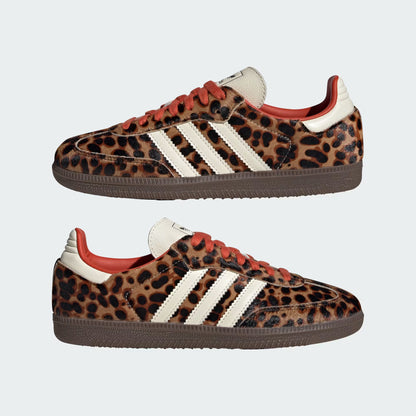 Originals Samba Trainers In Leopard Print - BROWN